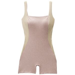 Prana Cream and Tan Shapewear Bodysuit